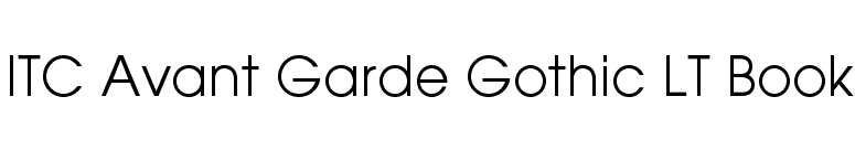 ITC Avant Garde Gothic LT Book font preview