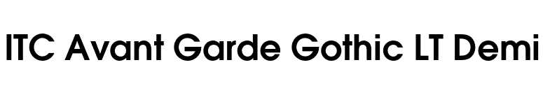 ITC Avant Garde Gothic LT Demi font preview