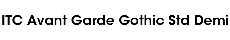 ITC Avant Garde Gothic Std Demi font preview