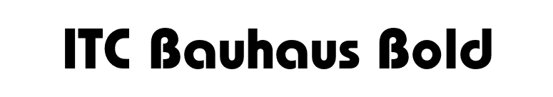 ITC Bauhaus Bold font preview