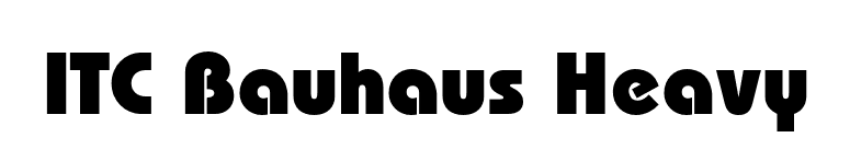 ITC Bauhaus Heavy font preview