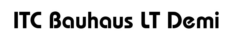 ITC Bauhaus LT Demi font preview