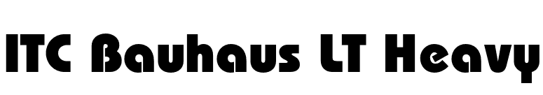 ITC Bauhaus LT Heavy font preview