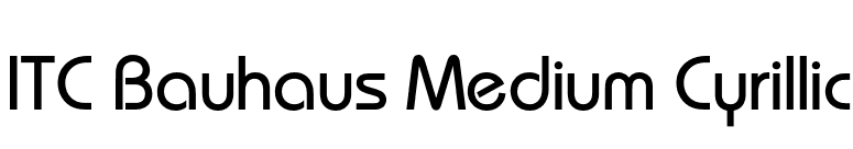 ITC Bauhaus Medium Cyrillic font preview