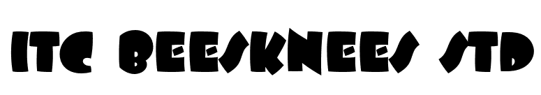 ITC Beesknees Std font preview