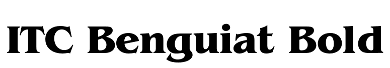 ITC Benguiat Bold font preview