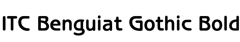 ITC Benguiat Gothic Bold font preview