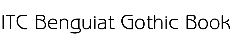 ITC Benguiat Gothic Book font preview