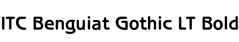 ITC Benguiat Gothic LT Bold font preview