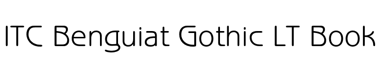 ITC Benguiat Gothic LT Book font preview