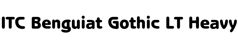 ITC Benguiat Gothic LT Heavy font preview