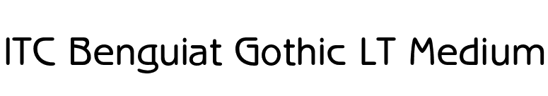 ITC Benguiat Gothic LT Medium font preview