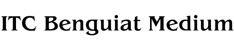 ITC Benguiat Medium font preview