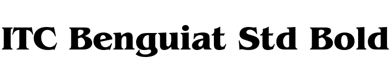 ITC Benguiat Std Bold font preview