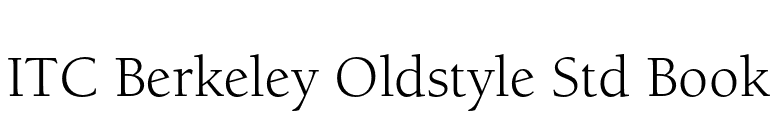 ITC Berkeley Oldstyle Std Book font preview