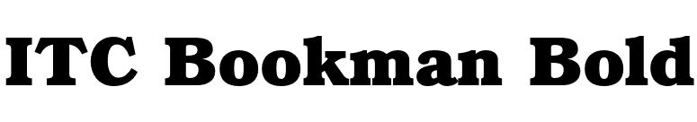 ITC Bookman Bold font preview