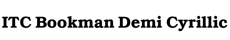 ITC Bookman Demi Cyrillic font preview