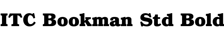 ITC Bookman Std Bold font preview