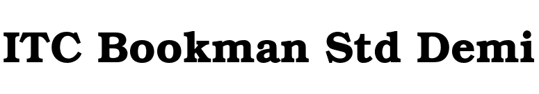 ITC Bookman Std Demi font preview