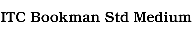 ITC Bookman Std Medium font preview
