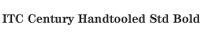 ITC Century Handtooled Std Bold font preview
