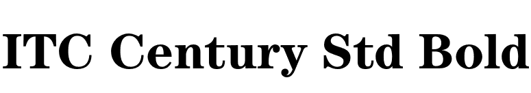 ITC Century Std Bold font preview