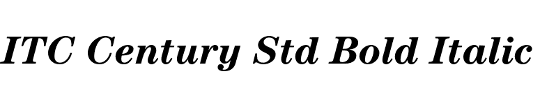 ITC Century Std Bold Italic font preview