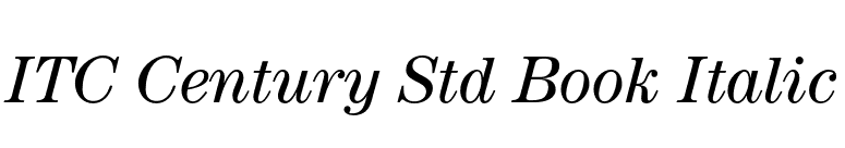 ITC Century Std Book Italic font preview