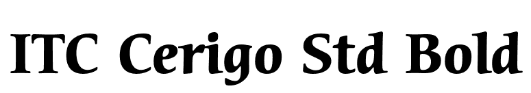 ITC Cerigo Std Bold font preview