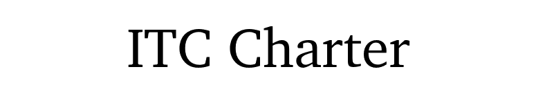 ITC Charter font preview