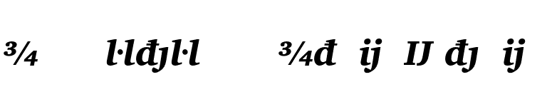 ITC Charter Black Italic Extension font preview