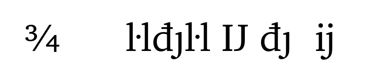 ITC Charter Extension font preview