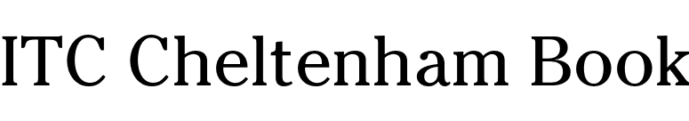 ITC Cheltenham Book font preview
