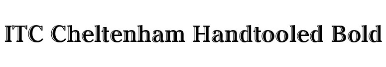 ITC Cheltenham Handtooled Bold font preview