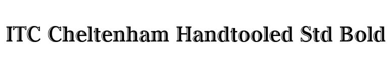 ITC Cheltenham Handtooled Std Bold font preview