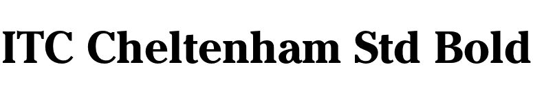 ITC Cheltenham Std Bold font preview