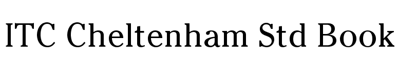 ITC Cheltenham Std Book font preview