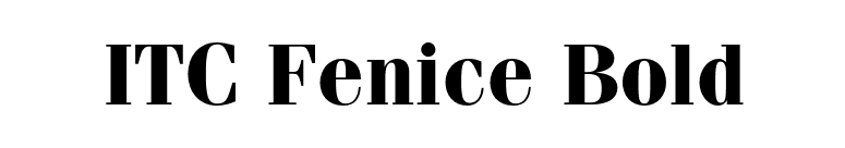 ITC Fenice Bold font preview