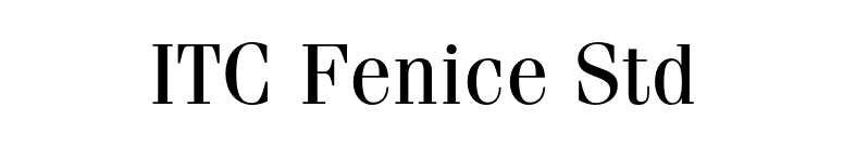 ITC Fenice Std font preview