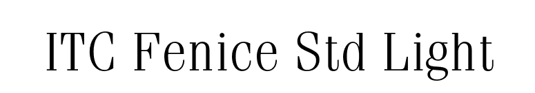 ITC Fenice Std Light font preview