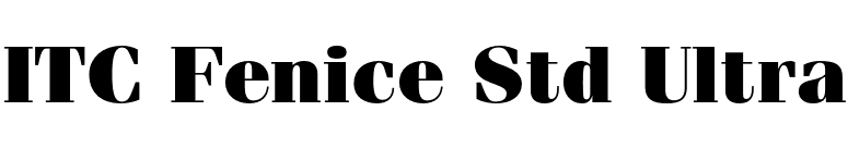 ITC Fenice Std Ultra font preview