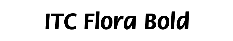 ITC Flora Bold font preview
