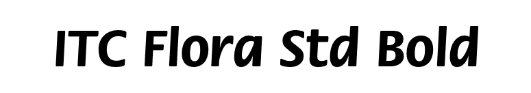 ITC Flora Std Bold font preview
