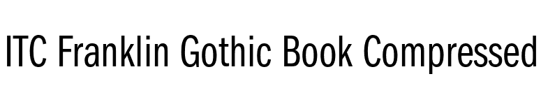 ITC Franklin Gothic Book Compressed font preview