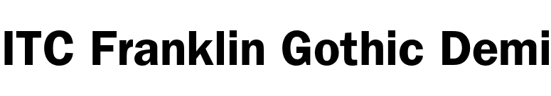 ITC Franklin Gothic Demi font preview