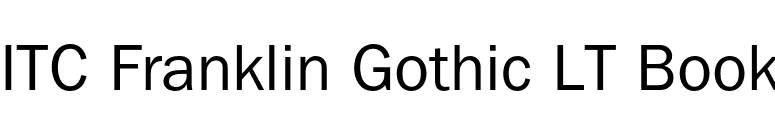 ITC Franklin Gothic LT Book font preview