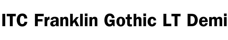 ITC Franklin Gothic LT Demi font preview