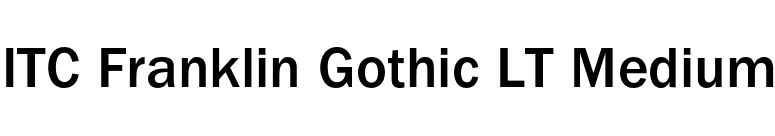 ITC Franklin Gothic LT Medium font preview