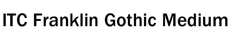 ITC Franklin Gothic Medium font preview