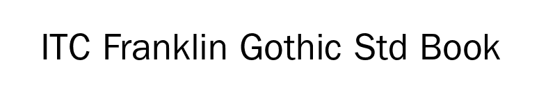 ITC Franklin Gothic Std Book font preview